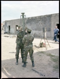 Fotografie: Häuserkampfübung der U.S. Army Berlin Brigade in Parks Range in Berlin-Lichterfelde