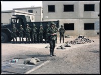 Fotografie: Häuserkampfübung der U.S. Army Berlin Brigade in Parks Range in Berlin-Lichterfelde