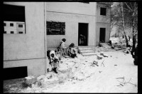 S/w-Fotografie: ARTEP Truppenübung der U.S. Army Berlin Brigade in Ruhleben Fighting City in Berlin-Spandau