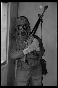 S/w-Fotografie: ARTEP Truppenübung der U.S. Army Berlin Brigade in Berlin-Lichterfelde