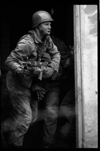 S/w-Fotografie: ARTEP Truppenübung der U.S. Army Berlin Brigade in Berlin-Lichterfelde