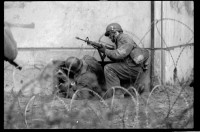 S/w-Fotografie: ARTEP Truppenübung der U.S. Army Berlin Brigade in Berlin-Lichterfelde