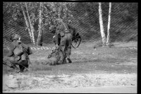 S/w-Fotografie: ARTEP Truppenübung der U.S. Army Berlin Brigade in Ruhleben Fighting City in Berlin-Spandau