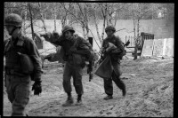 S/w-Fotografie: ARTEP Truppenübung der U.S. Army Berlin Brigade in Ruhleben Fighting City in Berlin-Spandau