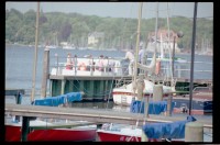 Fotografie: "Allied Wives Meeting", Ausflug mit dem Schiff für Ehefrauen der britischen, französischen und US-Community in Berlin-Wannsee