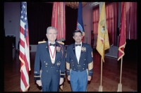 Fotografie: Empfang zu Ehren des 6th Battalion 40th Armor Regiment der U.S. Army Berlin im Harnack House in Berlin-Dahlem