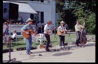 Fotografie: Barbecue bei Brigadier General Walter Yates, Commander U.S. Army Berlin, in Berlin-Dahlem
