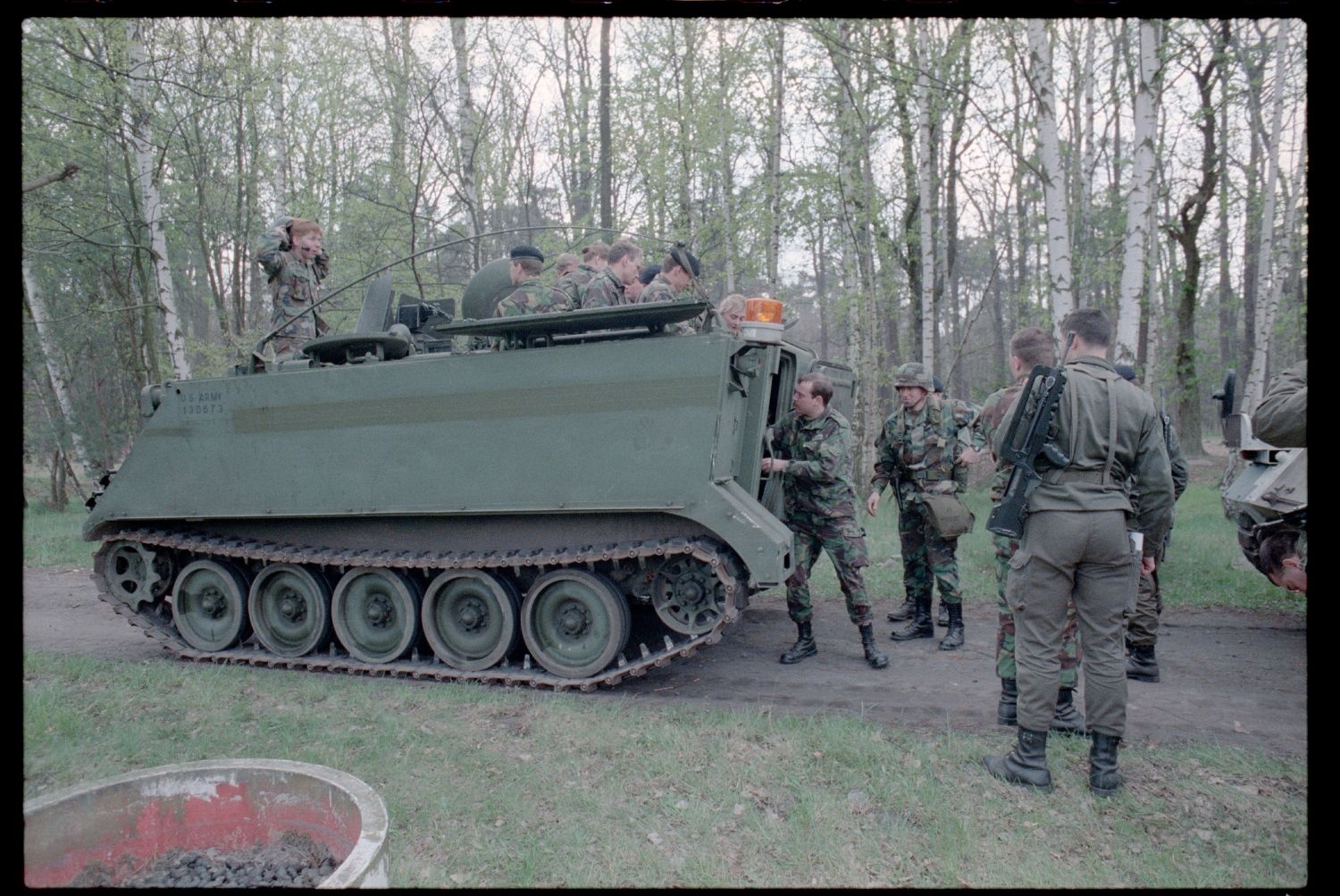 Fotografie: Rondo Fernmeldeübung auf dem Schießplatz Rose Range der U.S. Army Berlin Brigade in Berlin-Wannsee