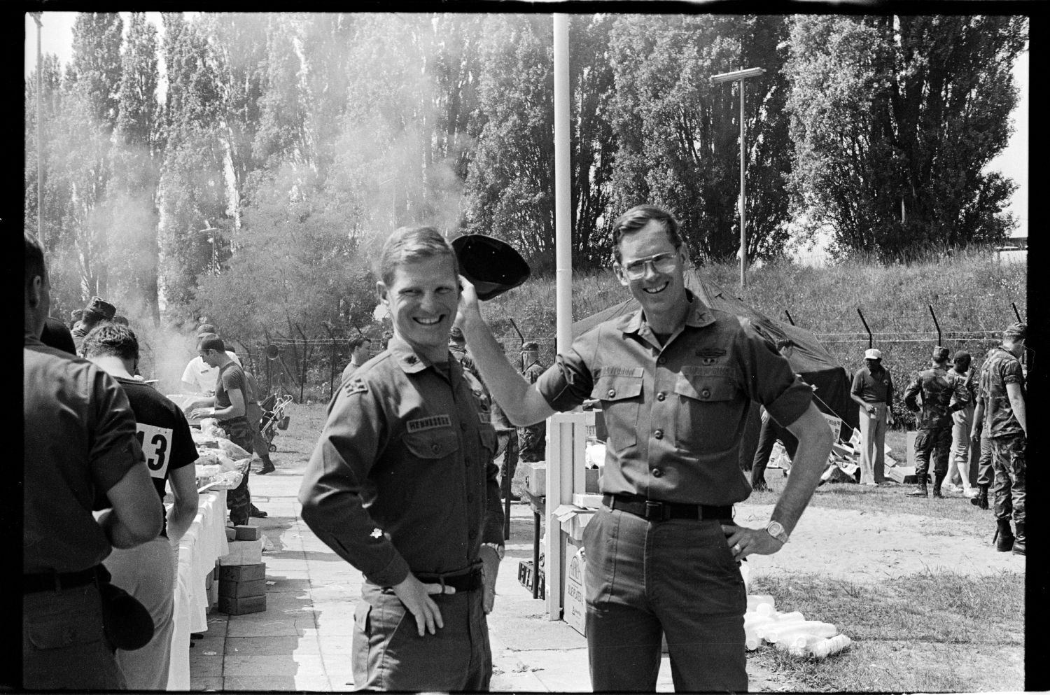 S/w-Fotografie: Sportveranstaltung der U.S. Army Berlin Brigade in den Andrews Barracks in Berlin-Lichterfelde