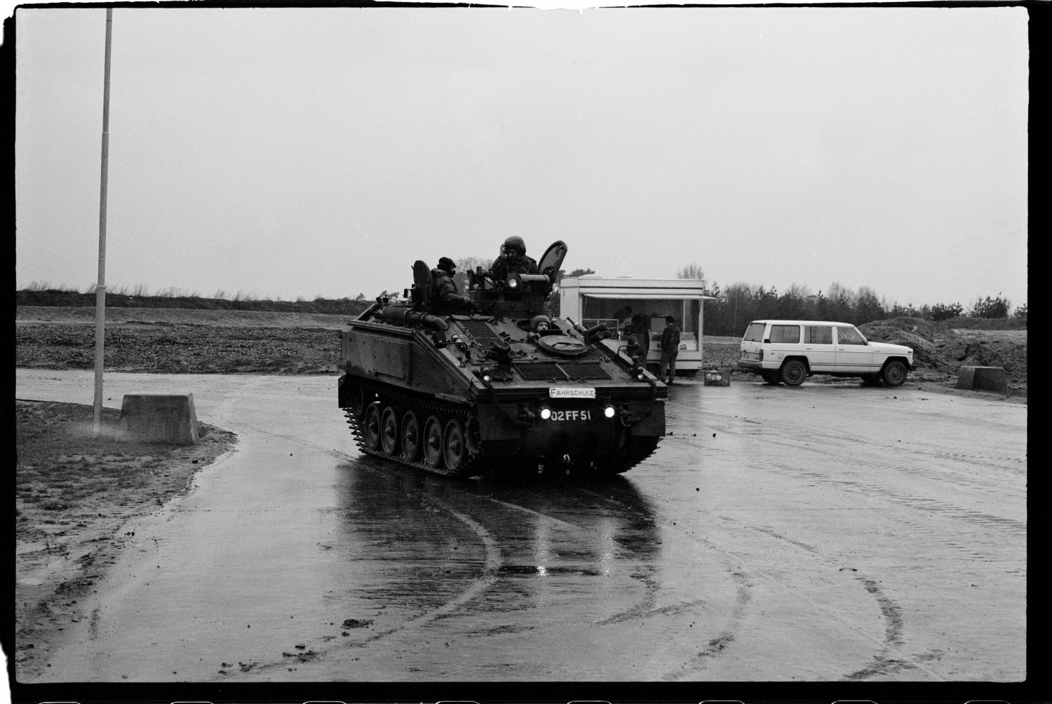 S/w-Fotografie: Truppenübung der U.S. Army Berlin Brigade in Bergen-Hohne in Niedersachsen