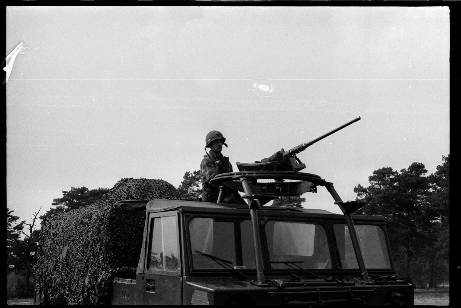 S/w-Fotografie: Truppenübung der U.S. Army Berlin Brigade in Bergen-Hohne in Niedersachsen