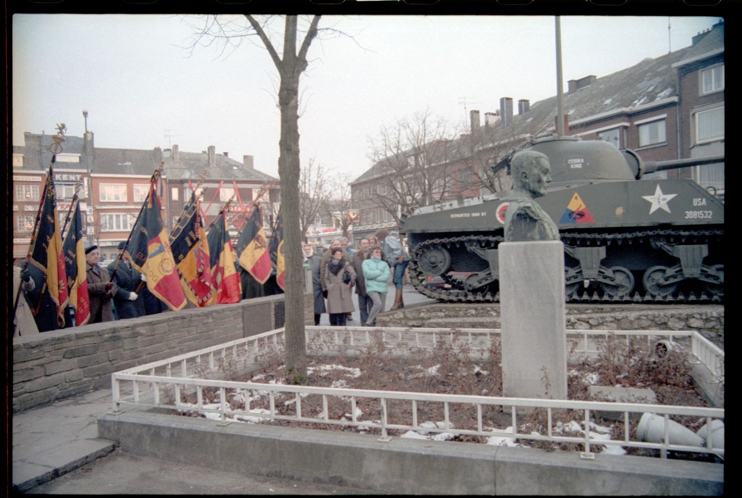 Fotografie: Gedenken an die Gefallenen der Ardennenoffensive in Bastogne, Belgien