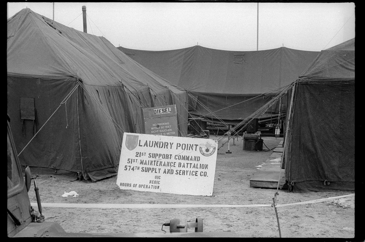 S/w-Fotografie: Truppenübung der U.S. Army Berlin Brigade in Bergen-Hohne in Niedersachsen