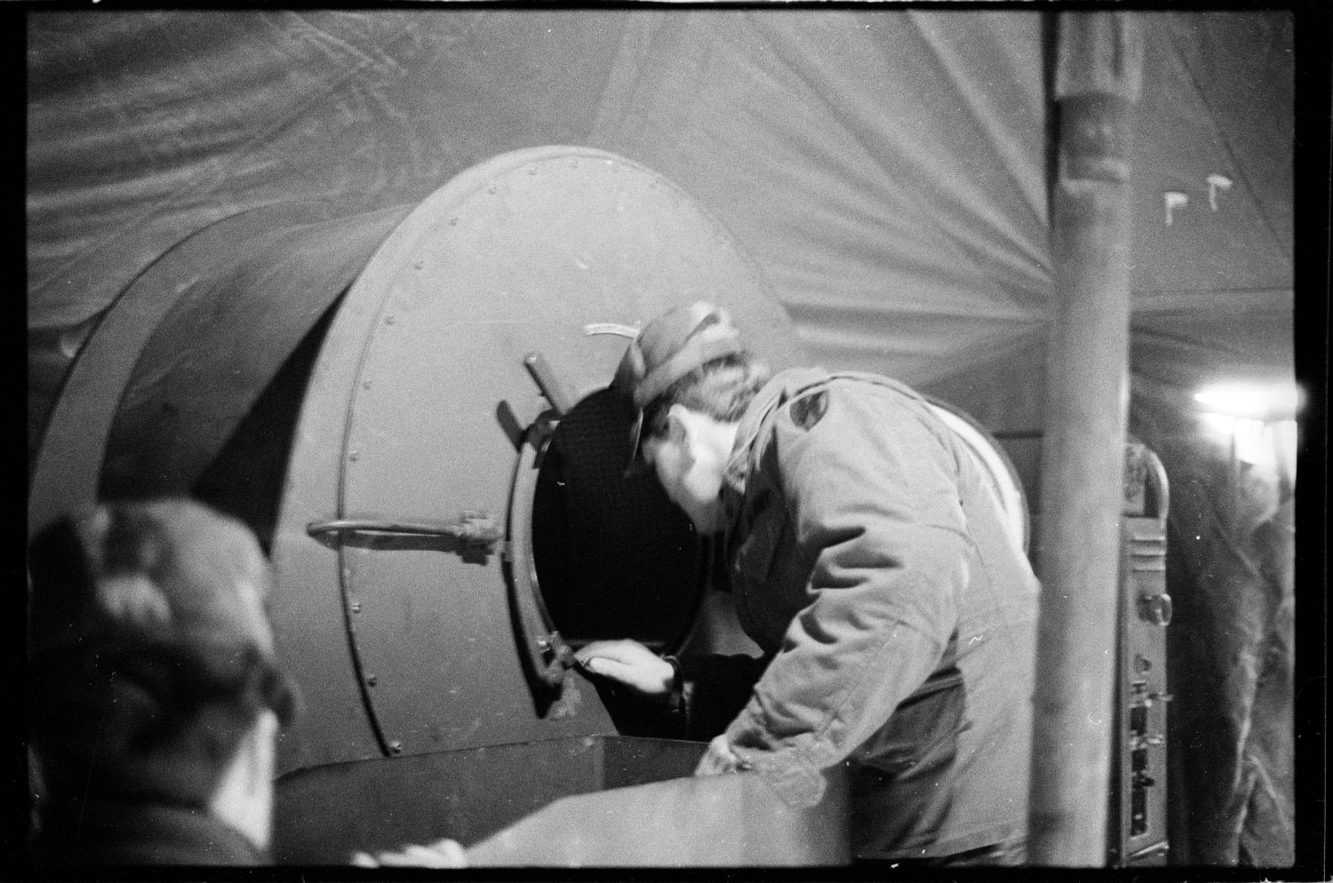 S/w-Fotografie: Truppenübung der U.S. Army Berlin Brigade in Bergen-Hohne in Niedersachsen