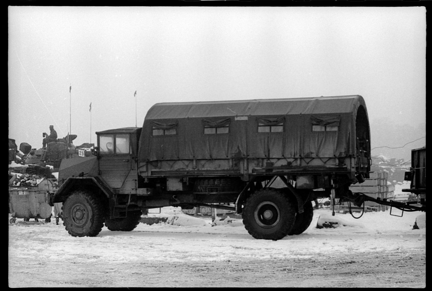 S/w-Fotografie: Truppenübung der U.S. Army Berlin Brigade in Bergen-Hohne in Niedersachsen