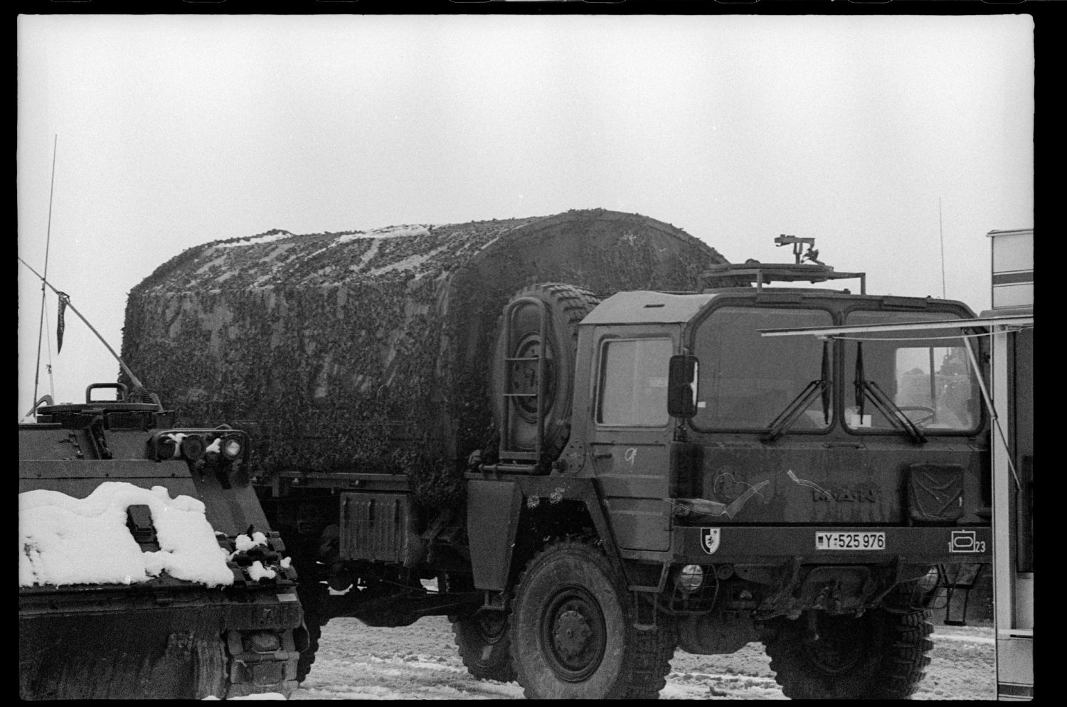 S/w-Fotografie: Truppenübung der U.S. Army Berlin Brigade in Bergen-Hohne in Niedersachsen