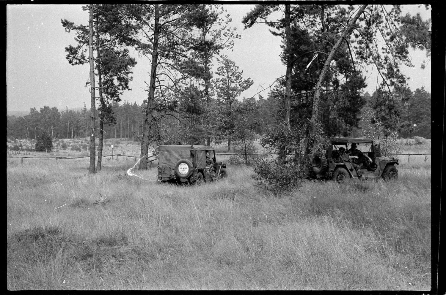 S/w-Fotografie: Truppenübung der U.S. Army Berlin Brigade in Bergen-Hohne in Niedersachsen