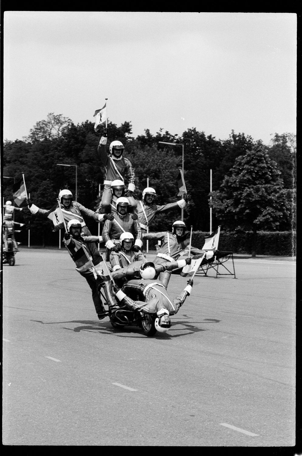 s/w-Fotografie: 1987 Berlin Brigade Organization Day in den McNair Barracks in Berlin-Lichterfelde