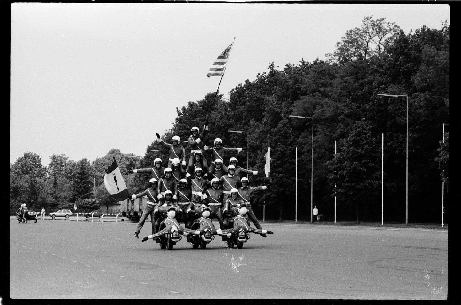 S/w-Fotografie: 1987 Berlin Brigade Organization Day in den McNair Barracks in Berlin-Lichterfelde