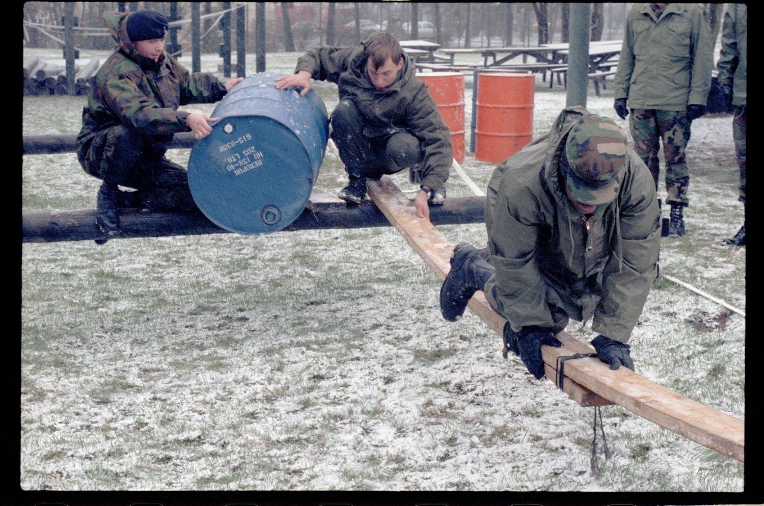 Fotografie: Rondo Fernmeldeübung auf dem Truppenübungsplatz Parks Range in Berlin-Lichterfelde