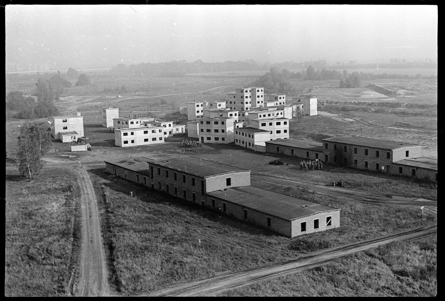 S/w-Fotografie: Truppenübungsplatz Parks Range der U.S. Army Berlin Brigade in Berlin-Lichterfelde