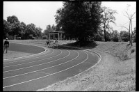 S/w-Fotografie: Sportveranstaltung der U.S. Army Berlin Brigade in den Andrews Barracks in Berlin-Lichterfelde