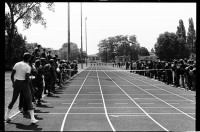 S/w-Fotografie: Sportveranstaltung der U.S. Army Berlin Brigade in den Andrews Barracks in Berlin-Lichterfelde