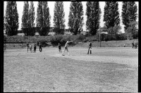 S/w-Fotografie: Sportveranstaltung der U.S. Army Berlin Brigade in den Andrews Barracks in Berlin-Lichterfelde