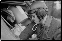 S/w-Fotografie: Truppenübung der U.S. Army Berlin Brigade in Bergen-Hohne in Niedersachsen