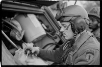 S/w-Fotografie: Truppenübung der U.S. Army Berlin Brigade in Bergen-Hohne in Niedersachsen