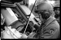 S/w-Fotografie: Truppenübung der U.S. Army Berlin Brigade in Bergen-Hohne in Niedersachsen