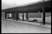 S/w-Fotografie: Schießplatz Keerans Range der U.S. Army Berlin Brigade in Berlin-Zehlendorf
