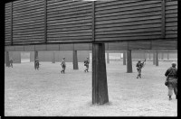 S/w-Fotografie: Schießplatz Keerans Range der U.S. Army Berlin Brigade in Berlin-Zehlendorf