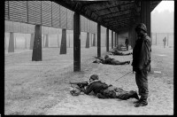 S/w-Fotografie: Schießplatz Keerans Range der U.S. Army Berlin Brigade in Berlin-Zehlendorf