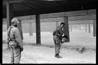 S/w-Fotografie: Schießplatz Keerans Range der U.S. Army Berlin Brigade in Berlin-Zehlendorf