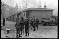 S/w-Fotografie: Schießplatz Rose Range der U.S. Army Berlin Brigade in Berlin-Wannsee
