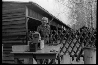 S/w-Fotografie: Schießplatz Rose Range der U.S. Army Berlin Brigade in Berlin-Wannsee