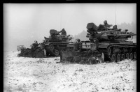 S/w-Fotografie: Truppenübung der U.S. Army Berlin Brigade in West-Deutschland