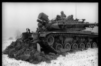 S/w-Fotografie: Truppenübung der U.S. Army Berlin Brigade in West-Deutschland