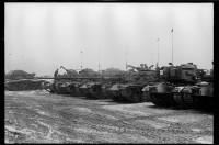 S/w-Fotografie: Truppenübung der U.S. Army Berlin Brigade in Bergen-Hohne in Niedersachsen