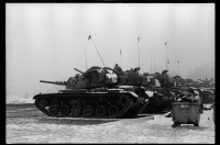 S/w-Fotografie: Truppenübung der U.S. Army Berlin Brigade in Bergen-Hohne in Niedersachsen