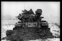 S/w-Fotografie: Truppenübung der U.S. Army Berlin Brigade in West-Deutschland