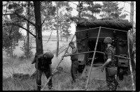 S/w-Fotografie: Truppenübung der U.S. Army Berlin Brigade in Bergen-Hohne in Niedersachsen