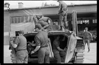 S/w-Fotografie: Militärische Ausbildung der U.S. Army Berlin Brigade