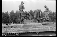 S/w-Fotografie: Militärische Ausbildung der U.S. Army Berlin Brigade