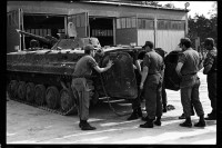 S/w-Fotografie: Militärische Ausbildung der U.S. Army Berlin Brigade