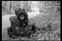 S/w-Fotografie: Interalliierte Geländeübung im Französischen Sektor in West-Berlin