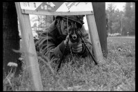 S/w-Fotografie: Interalliierte Geländeübung im Französischen Sektor in West-Berlin