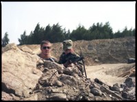 Fotografie: Häuserkampfübung der U.S. Army Berlin Brigade in Parks Range in Berlin-Lichterfelde
