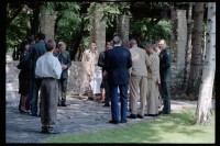 Fotografie: Besuch von Brigadier General Sidney Shachnow im Quartier Napoléon in Berlin-Reinickendorf
